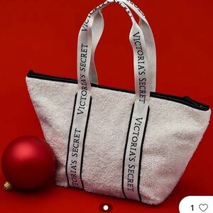 New Victoria‎ Secret Cozy Plush Totepink and cream